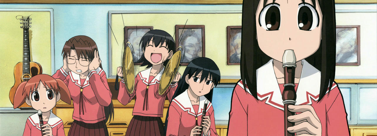 Azumanga Daioh characters playing instruments